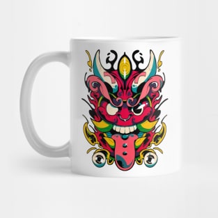 japanese demon mask Mug